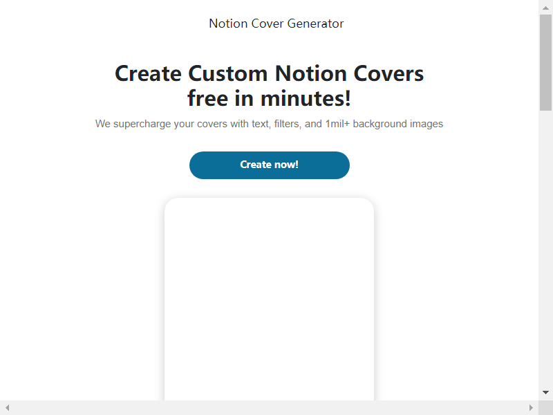 Notion Cover Generator